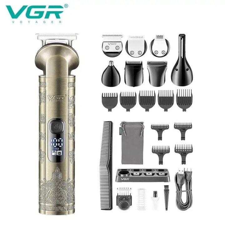 ماشین اصلاح وی جی آر مدل V-110 ۸ کاره ضد آب با برش مستقیم