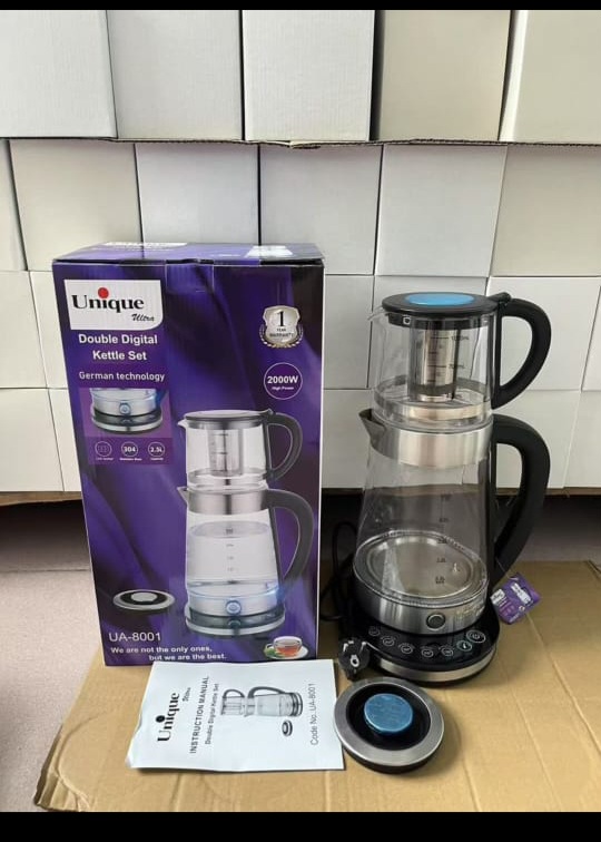 چای ساز یونیک مدل UA8001 ظرفیت ۲.۵ لیتر دیجیتالی لمسی تایمر دار