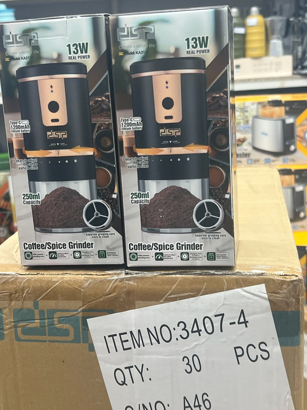 آسیاب قهوه شارژی دی اس پی مدل KA3129 توان 13 وات