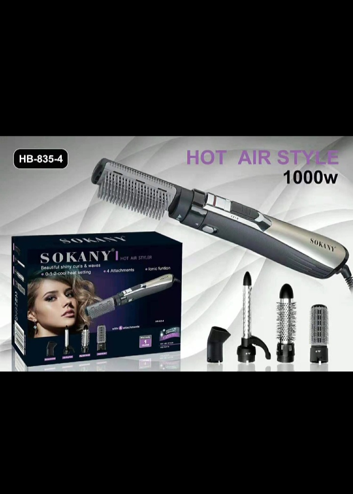 برس مو حرارتی چهار کاره سوکانی مدل SK8354 توان ۱۰۰۰ وات