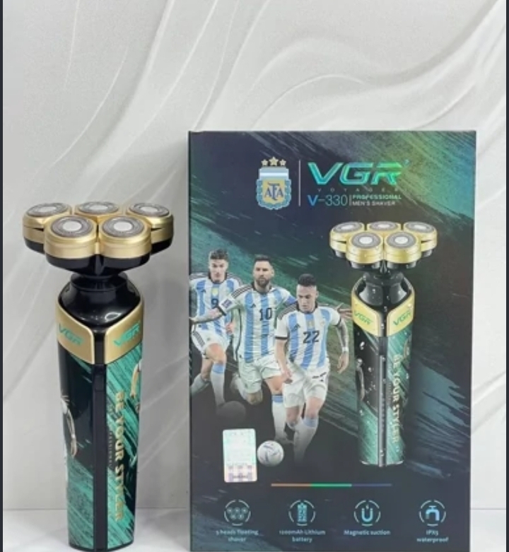 ماشین اصلاح وی جی آر مدل V-330 ضد آب با تیغه استیل