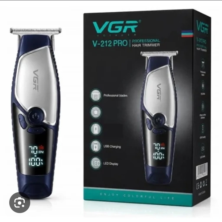 ماشین اصلاح وی جی آر مدل V-212 PRO با تیغه استیل