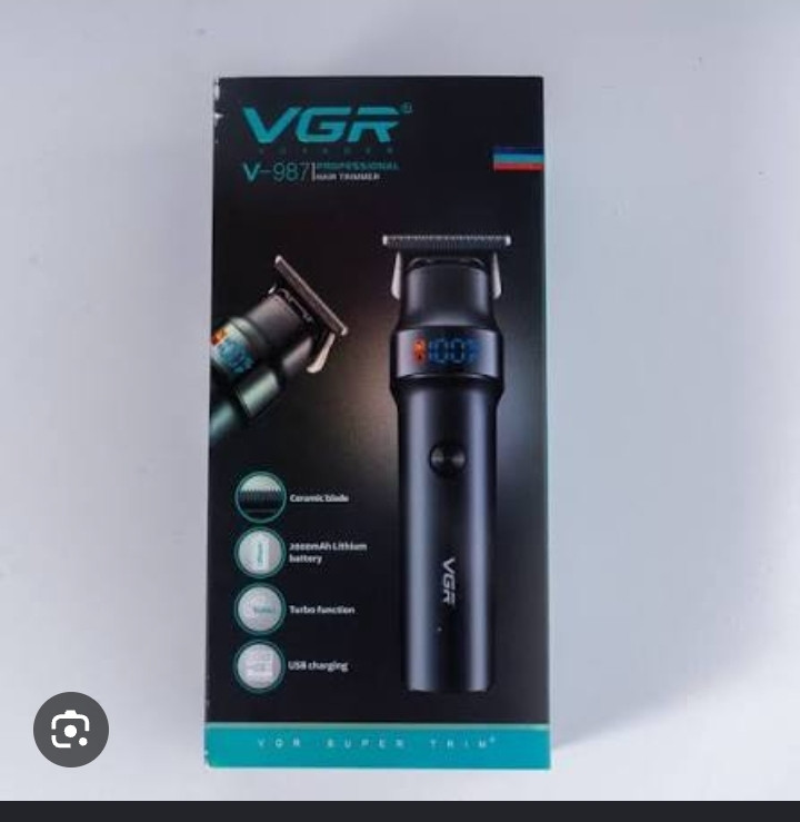 ماشین اصلاح وی جی آر مدل V987 با تیغه سرامیک و ضد آب